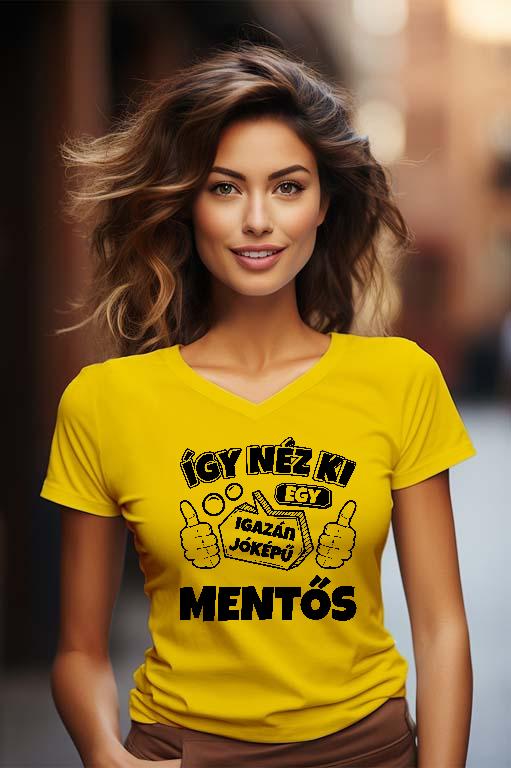 Igazán jóképű Mentős - Mentős Női V-nyakú Póló