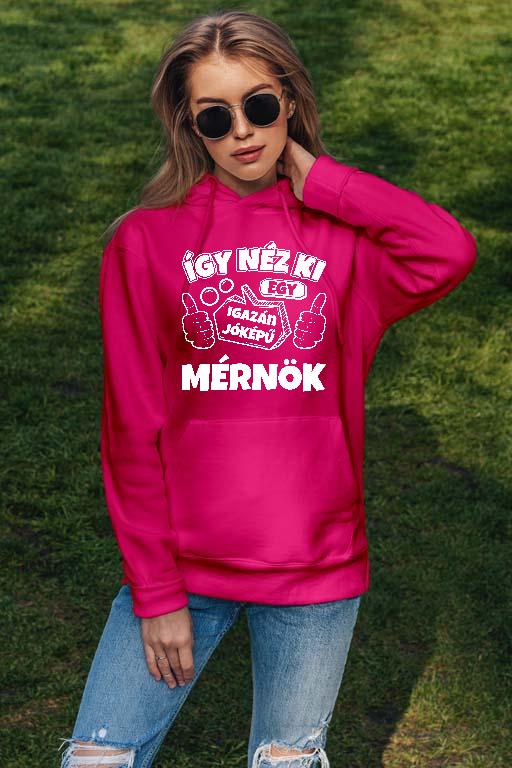 Igazán jóképű Mérnök - Mérnök Női Kapucnis Pulóver