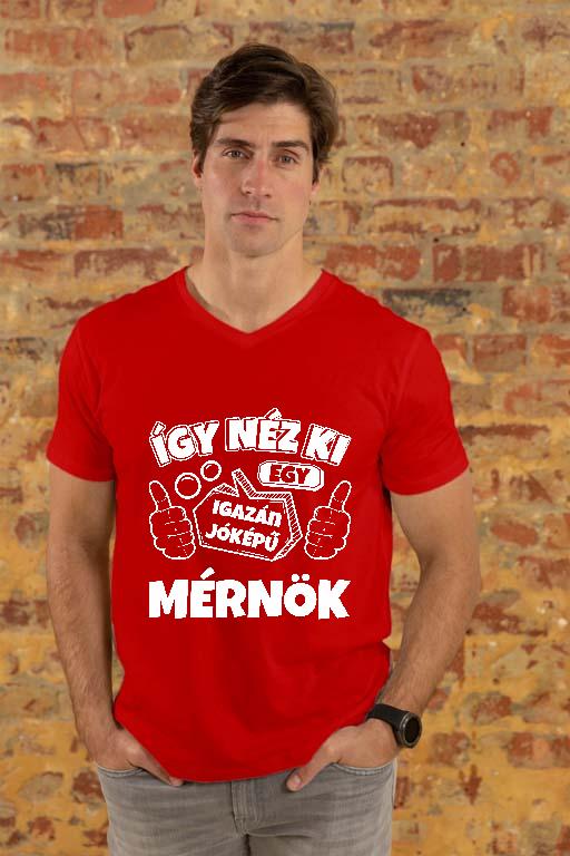 Igazán jóképű Mérnök - Mérnök Férfi V-nyakú Póló
