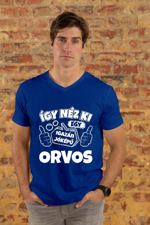 Igazán jóképű Orvos - Orvos Férfi V-nyakú Póló