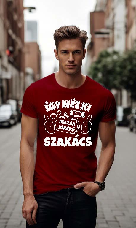Igazán jóképű Szakács - Szakács Férfi Környakú Póló