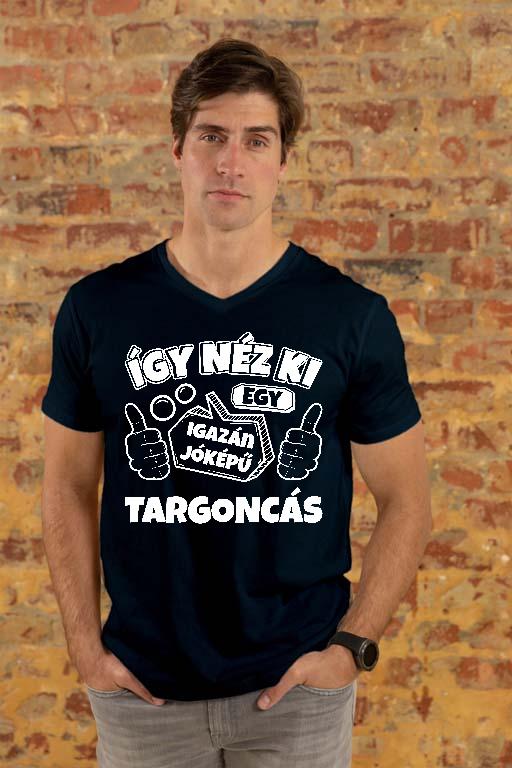 Igazán jóképű Targoncás - Targoncás Férfi V-nyakú Póló