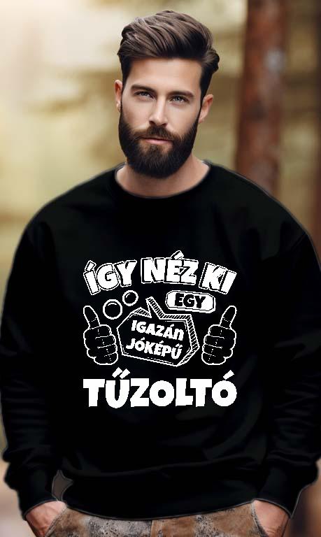 Igazán jóképű Tűzoltó - Tűzoltó Férfi Pulóver