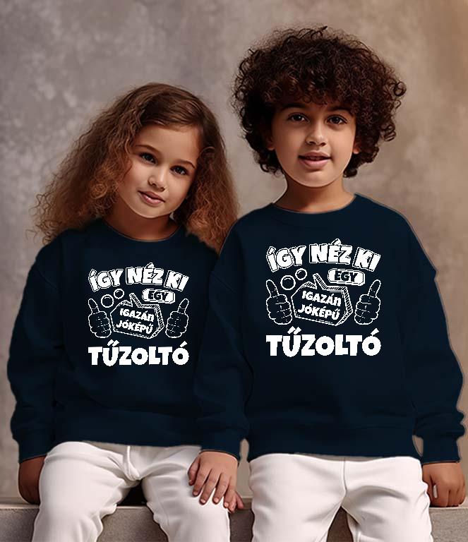Igazán jóképű Tűzoltó - Tűzoltó Gyerek Pulóver