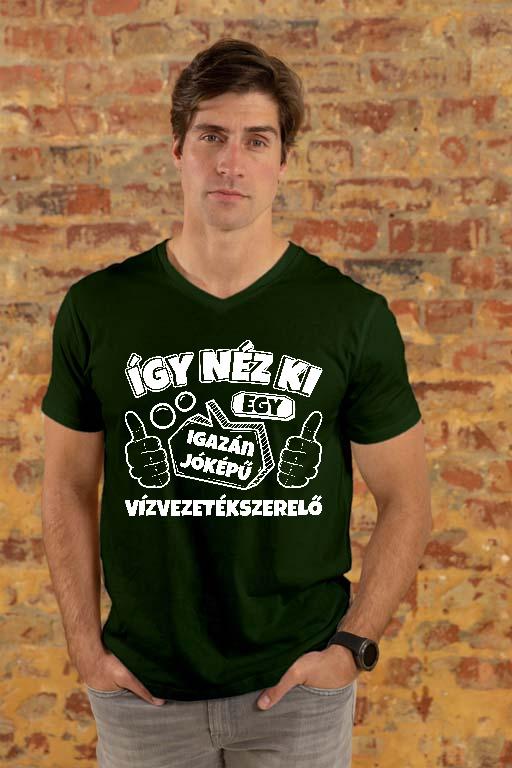 Igazán jóképű Vízvezetékszerelő - Vízvezetékszerelő Férfi V-nyakú Póló