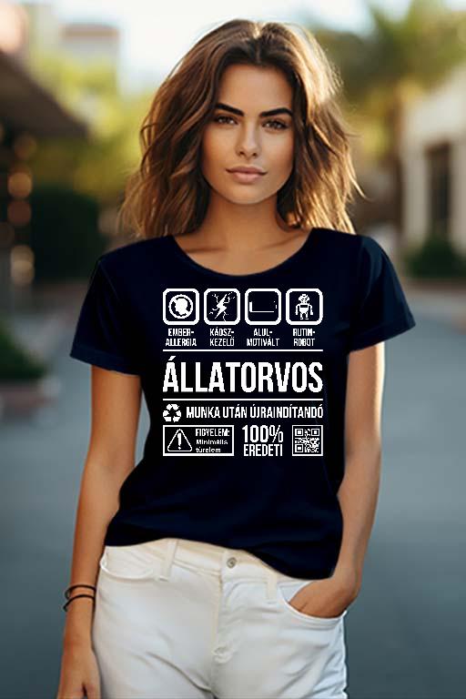 Állatorvos Organic - Állatorvos Női O-nyakú Póló
