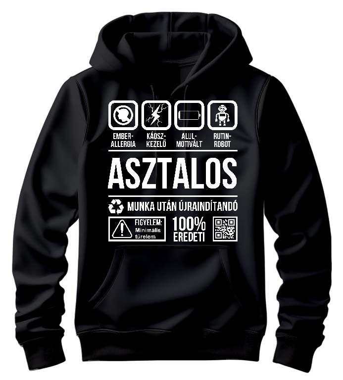 Asztalos Organic - Asztalos Férfi Kapucnis Pulóver