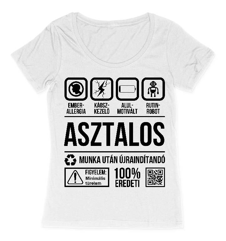 Asztalos Organic - Asztalos Női O-nyakú Póló