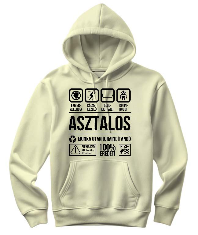 Asztalos Organic - Asztalos Női Kapucnis Pulóver