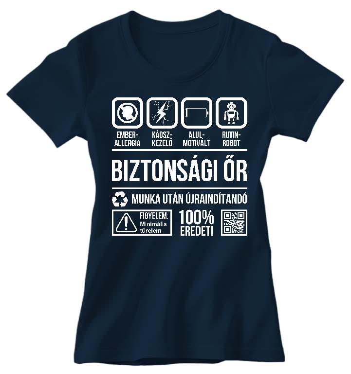 Biztonsági őr Organic - Biztonsági őr Női Prémium Póló