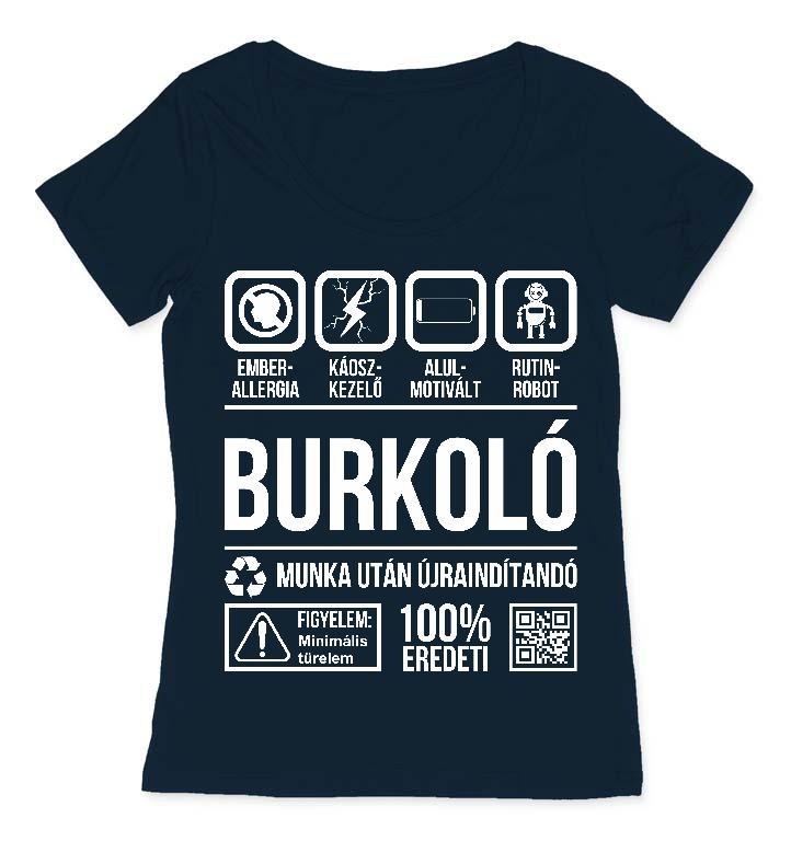 Burkoló Organic - Burkoló Női O-nyakú Póló