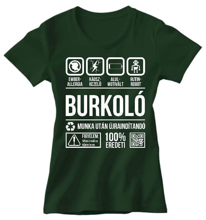 Burkoló Organic - Burkoló Női Prémium Póló