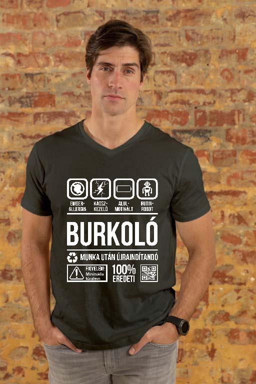 Burkoló Organic - Burkoló Férfi V-nyakú Póló