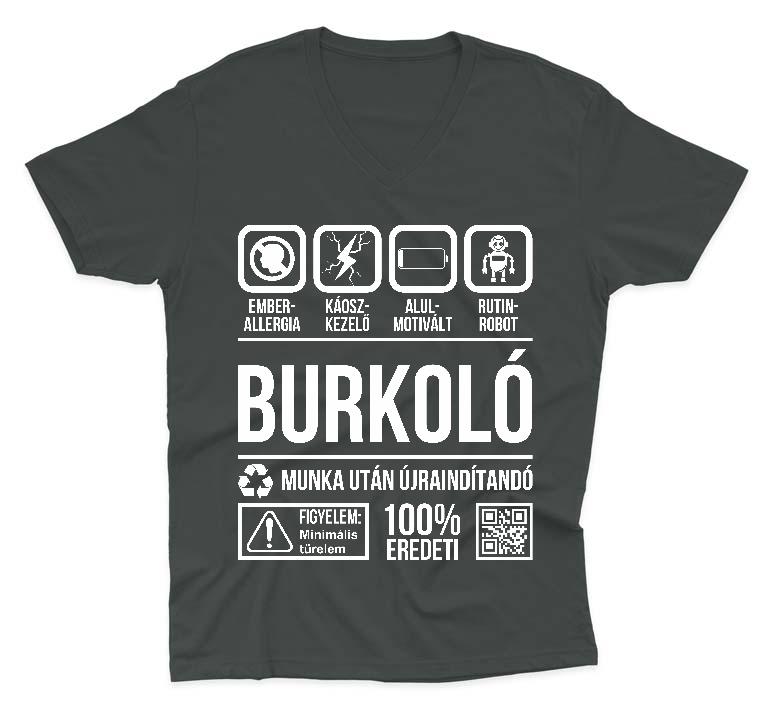 Burkoló Organic - Burkoló Férfi V-nyakú Póló