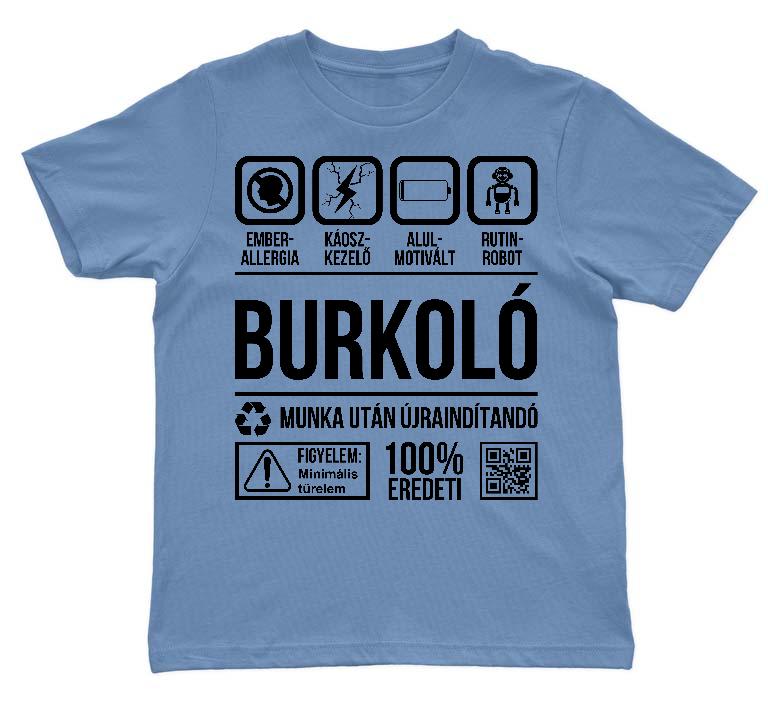 Burkoló Organic - Burkoló Gyerek Környakú Póló