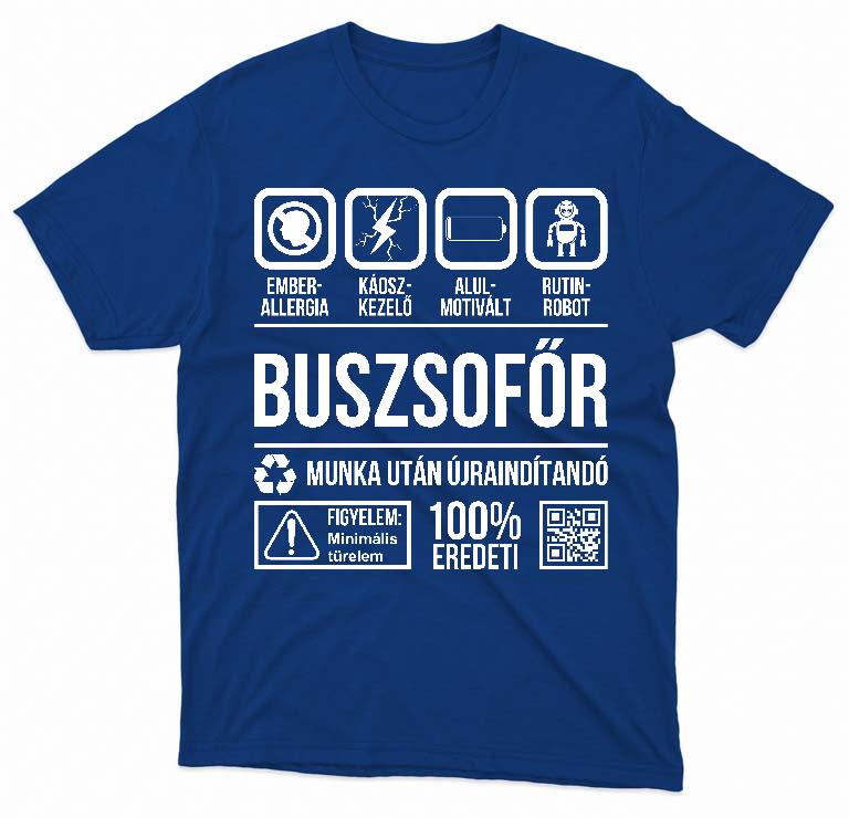 Buszsofőr Organic - Buszsofőr Férfi Prémium Póló