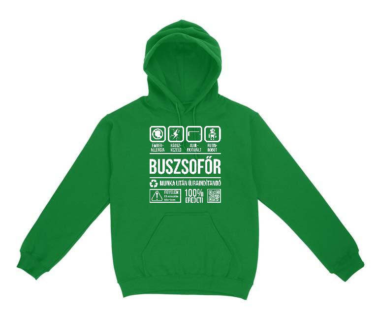 Buszsofőr Organic - Buszsofőr Gyerek Kapucnis Pulóver