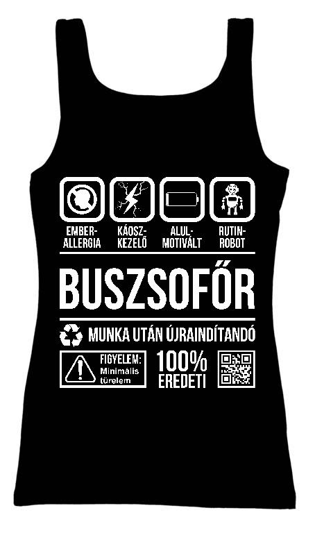 Buszsofőr Organic - Buszsofőr Női Trikó