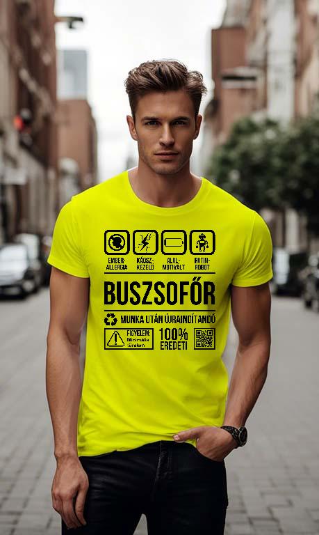 Buszsofőr Organic - Buszsofőr Férfi Környakú Póló