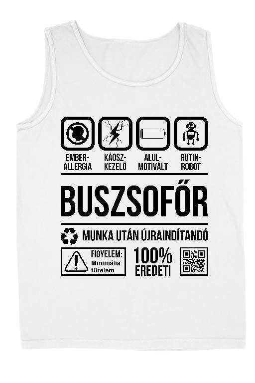 Buszsofőr Organic - Buszsofőr Férfi Ujjatlan