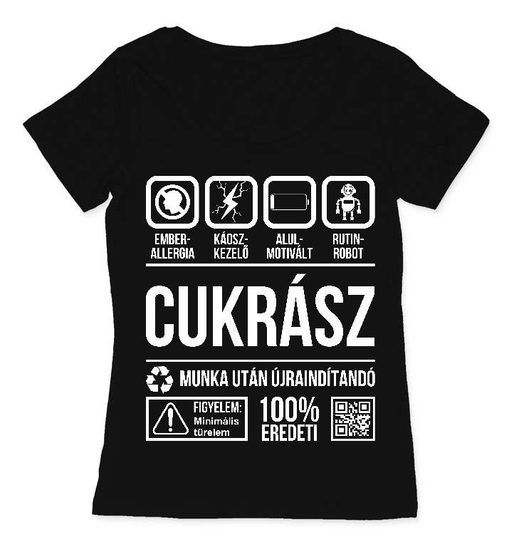 Cukrász Organic - Cukrász Női O-nyakú Póló