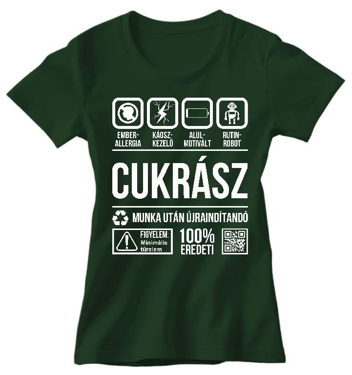 Cukrász Organic - Cukrász Női Prémium Póló