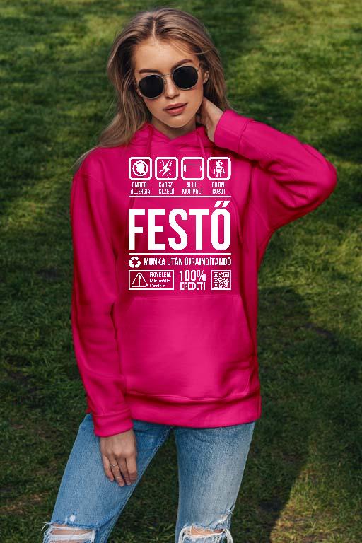 Festő Organic - Festő Női Kapucnis Pulóver