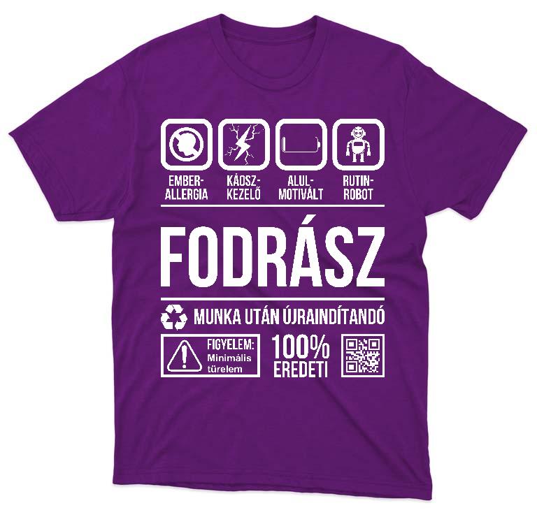 Fodrász Organic - Fodrász Férfi Környakú Póló