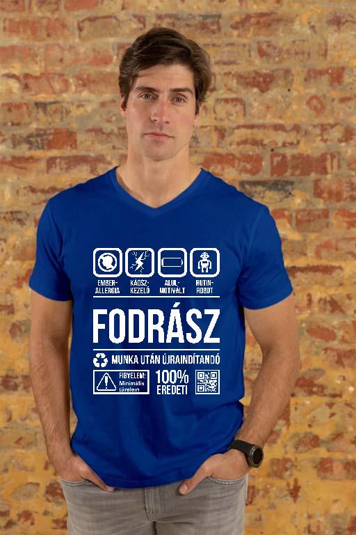 Fodrász Organic - Fodrász Férfi V-nyakú Póló