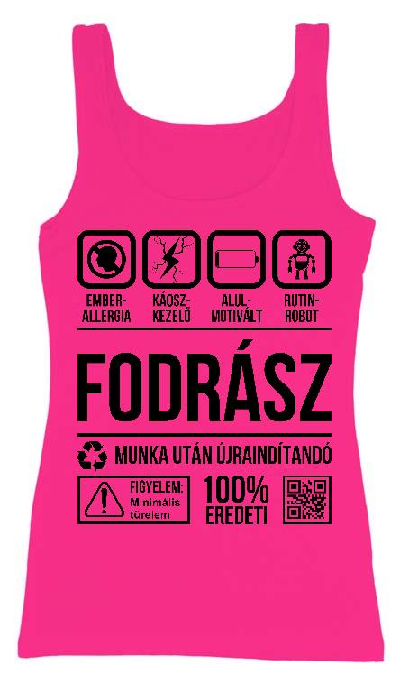 Fodrász Organic - Fodrász Női Trikó