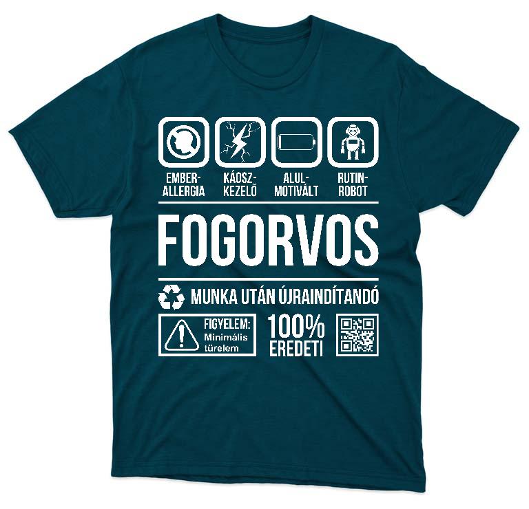 Fogorvos Organic - Fogorvos Férfi Prémium Póló