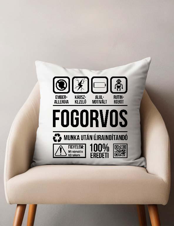 Fogorvos Organic - Fogorvos Párnahuzat