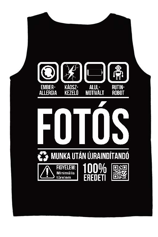 Fotós Organic - Fotós Férfi Ujjatlan