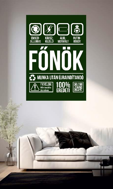 Főnök Organic - Főnök Poszter