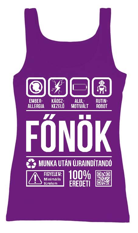 Főnök Organic - Főnök Női Trikó