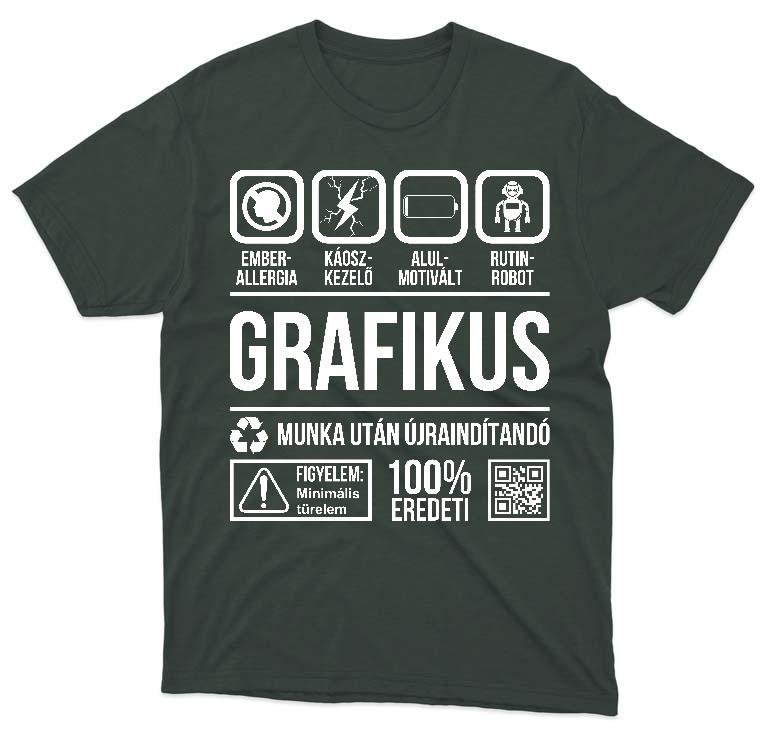 Grafikus Organic - Grafikus Férfi Környakú Póló