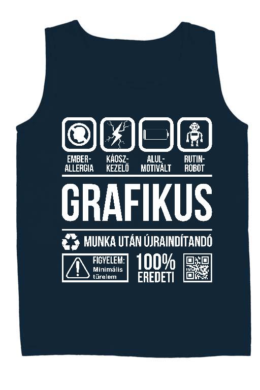 Grafikus Organic - Grafikus Férfi Ujjatlan