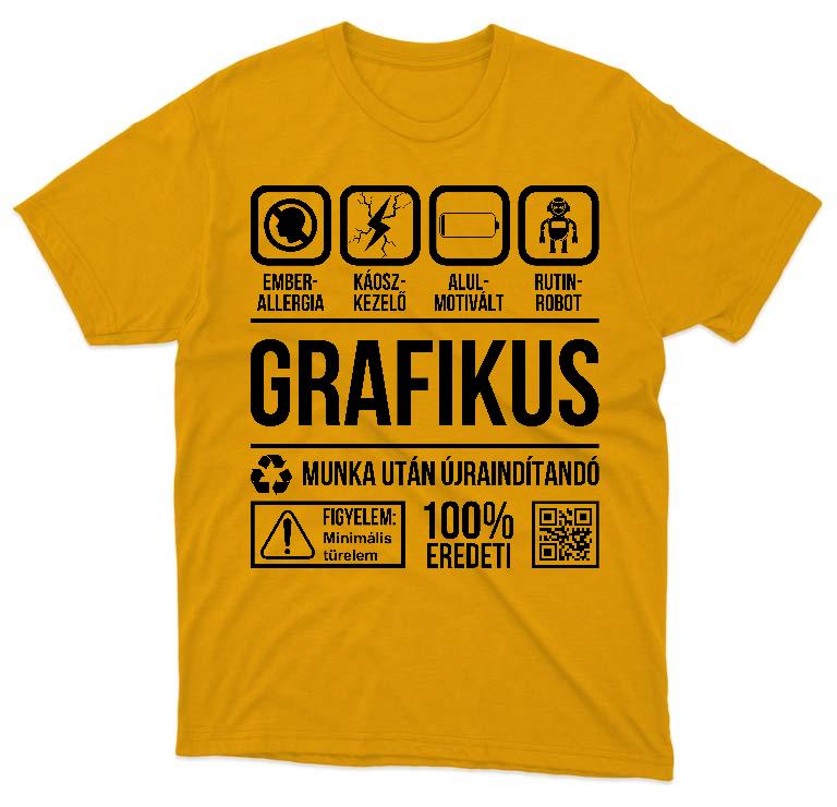 Grafikus Organic - Grafikus Férfi Prémium Póló