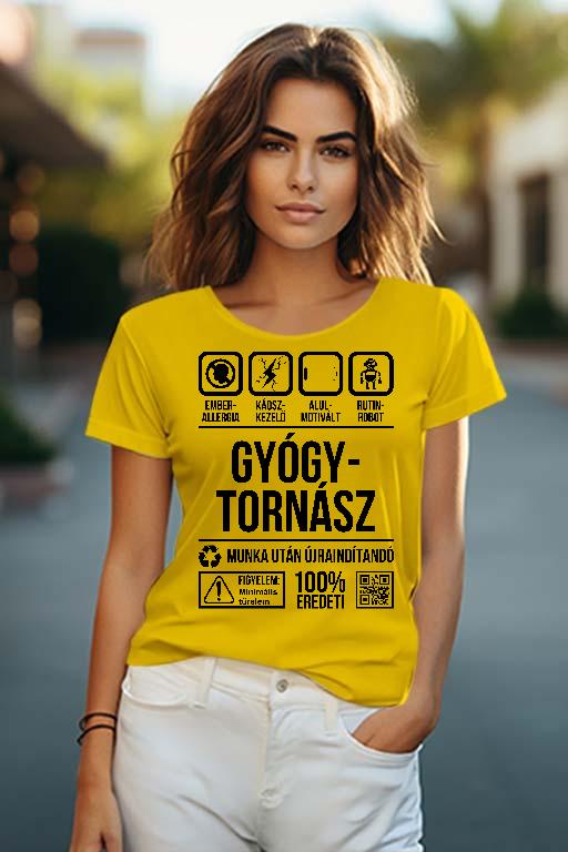 Gyógytornász Organic - Gyógytornász Női O-nyakú Póló