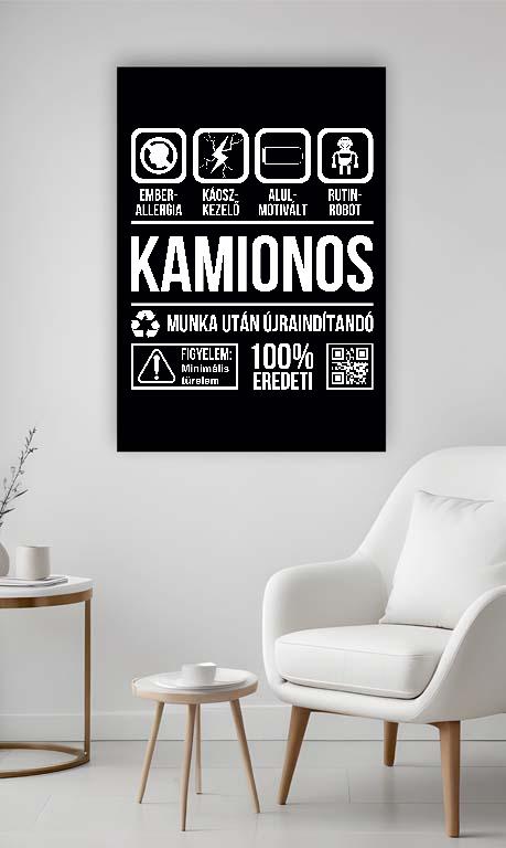 Kamionos Organic - Kamionos Vászonkép