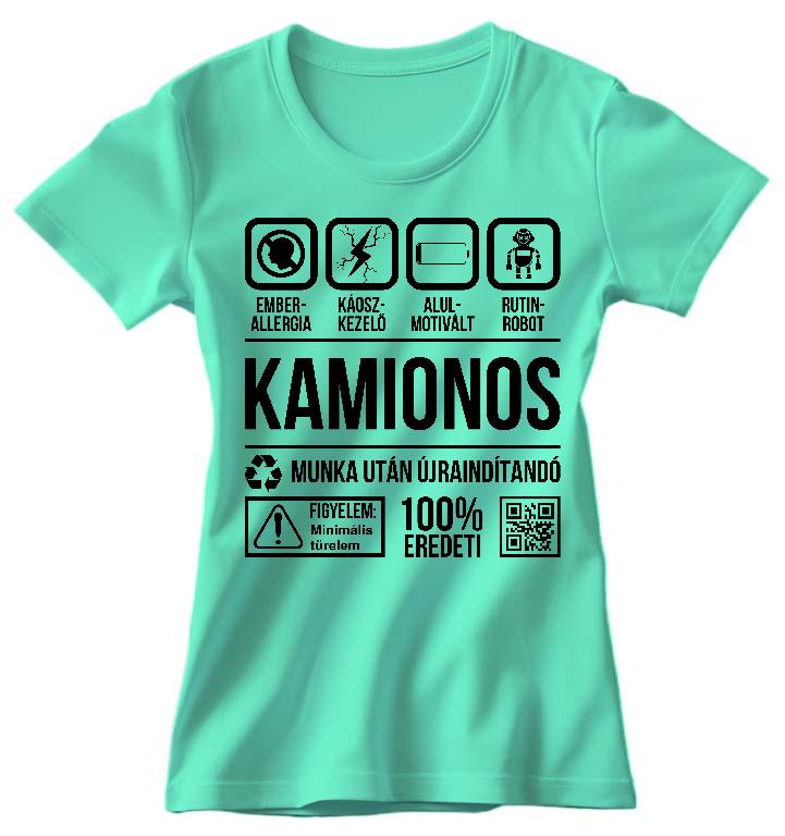 Kamionos Organic - Kamionos Női Környakú Póló