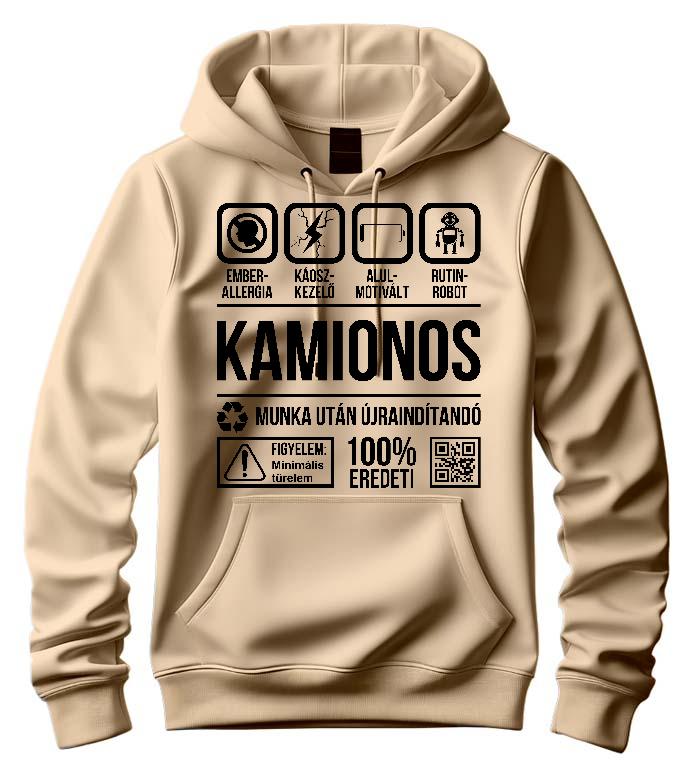 Kamionos Organic - Kamionos Férfi Kapucnis Pulóver