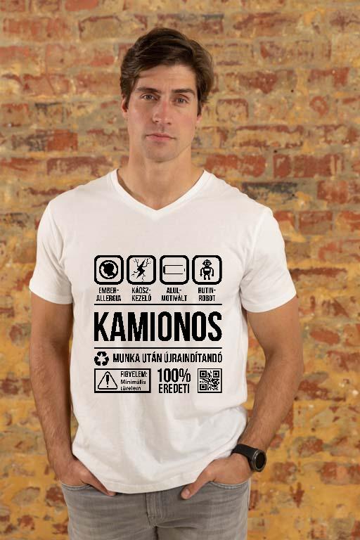 Kamionos Organic - Kamionos Férfi V-nyakú Póló