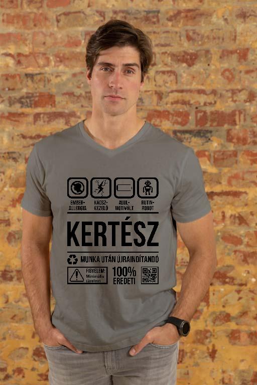 Kertész Organic - Kertész Férfi V-nyakú Póló