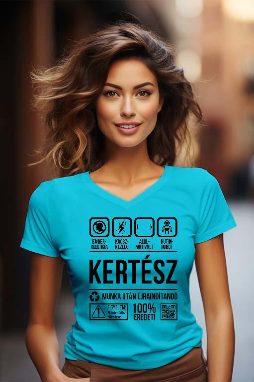 Kertész Organic - Kertész Női V-nyakú Póló