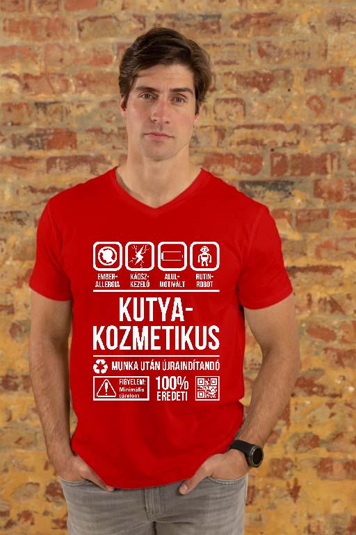 Kutyakozmetikus Organic - Kutyakozmetikus Férfi V-nyakú Póló
