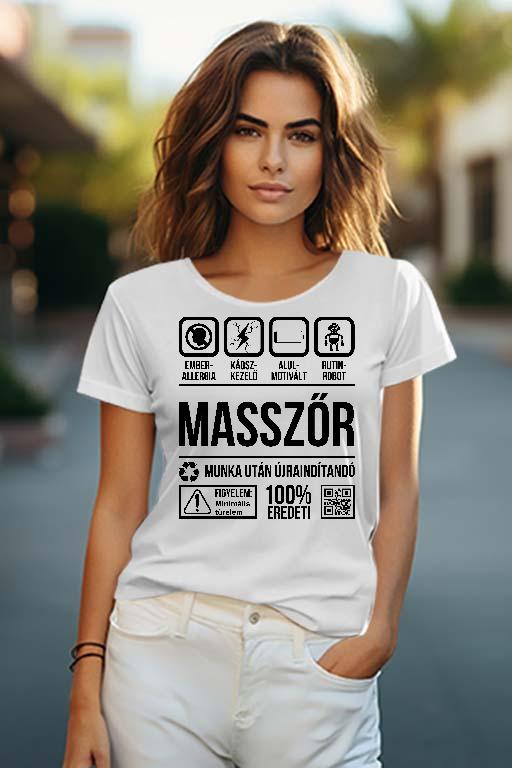 Masszőr Organic - Masszőr Női O-nyakú Póló