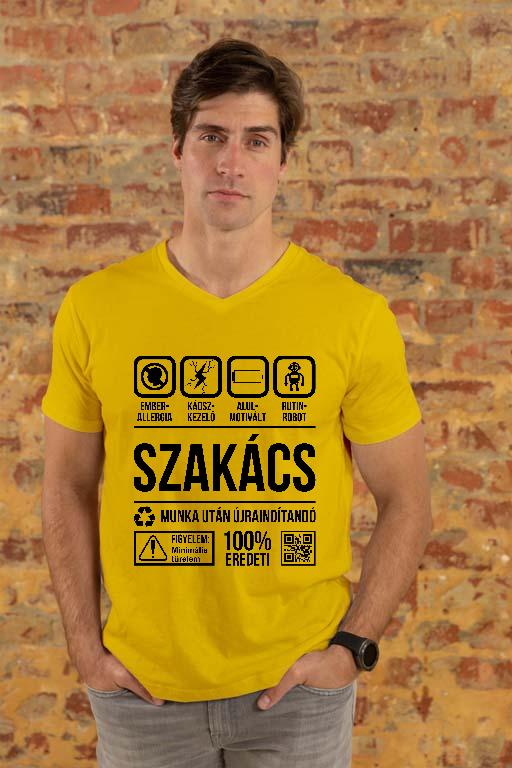 Szakács Organic - Szakács Férfi V-nyakú Póló