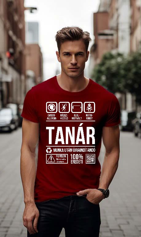 Tanár Organic - Tanár Férfi Környakú Póló