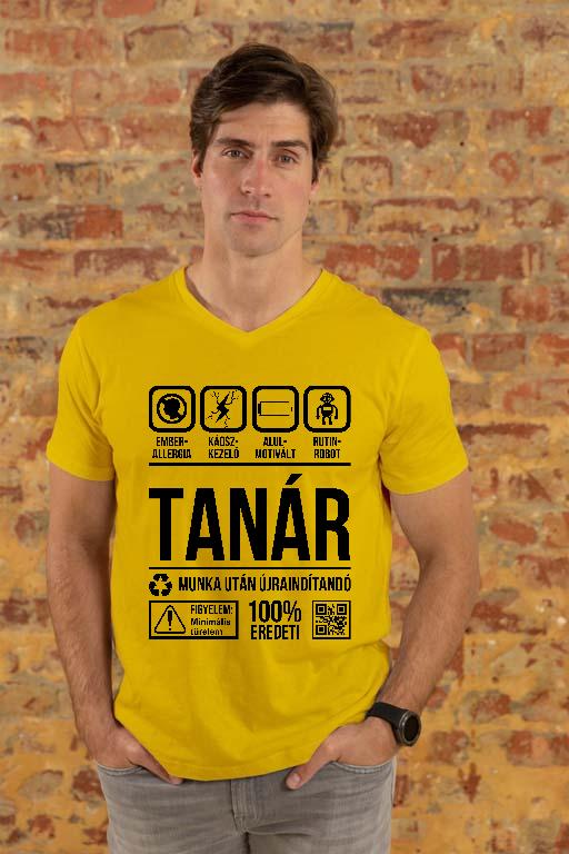 Tanár Organic - Tanár Férfi V-nyakú Póló